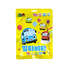 다산헬스팜 꼬마버스타요 복숭아맛 4종비타민함유 자일리톨 함유 40정, 1.3g, 1개