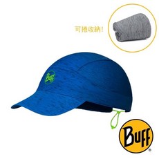 西班牙 BUFF 冰峰藍極速排汗頭巾帽 FASTWICK UPF50 跑帽 棒球帽 遮陽帽, 1個, L/XL