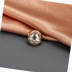 여성 파인 옷 노출 벌어짐 방지 자석 여밈 단추 브로치 옷고정 매너 버튼, E.세모큐빅 3세트