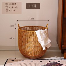 仿藤編髒衣籃 臥室衛生間收納筐, 編織