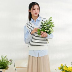 체이스컬트 여자 스트라이프 베스트
