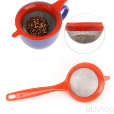 소형 편수 마테차 티 잎차 녹차 메쉬 거름 조리 망, 1개