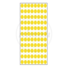 별별 노랑색 칼라분류용라벨 견출지 9mm 7매입 분류라벨