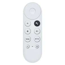 Google TV語音遙控器G9N9N 適用Chromecast，語音搜尋，人體工學設計，無線連接, 1個