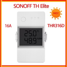 SONOFF 스마트 온습도 조절 스위치 센서 와이파이 THS01 DS18B20 16A 20A 엘리트, Sonoff THR316D, 1개