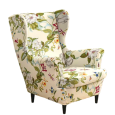 코코부 이케아 스트란드몬 호환 프린팅 쇼파 커버 윙체어 풋스툴, 1개, P-01