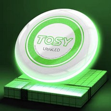 원반 던지기 LED 아웃도어 스포츠 후광 연습 야외 운동회, 화이트디스크+그린