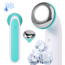 믿추 아이스롤러 쿨링 얼굴 마사지기 피부관리, 1개, 블루