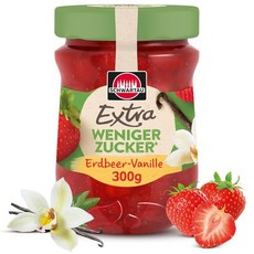Schwartau 슈왈타우 엑스트라 저당 딸기 잼 300g, Strawberry Vanilla