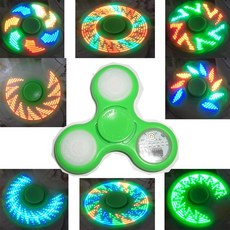 金昱玩具 雷射炫光指尖陀螺 - 十八個圖案變化 按鍵開關, 1個, 白色