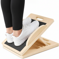 헬시핏 종아리 스트레칭보드 밸런스 운동기구 레그릴렉서, 원목혼합색상