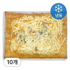[인생건어물] 페스츄리 고르곤졸라 사각 피자 240g 10개 안주 업소용 대용량