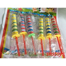 sns 古早味 懷舊童玩 (12個 / 組)紙做的，可變長變短, 1個, 紅色、黃色、綠色