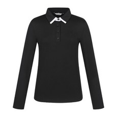 핑골프웨어 KQF 121D3TO052_BK 여성 배색 포인트 카라 긴팔 티셔츠 2793635