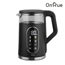 100도 온도설정 내열유리 스텐 무선 분유 포트 전기주전자 1.7L, 흰색