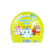 L2來來 KK 華泰 POLI波力兒童安全帽，正版授權寶寶小童大童3/4半罩，多款可選安全認證, 4號黃,小童, 1個