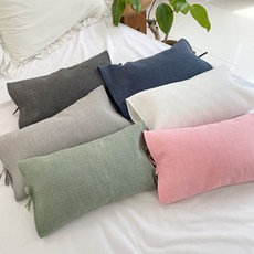 광목워싱 이중 누빔 메밀베개커버, 그레이(커버만), 1개