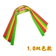 熱賣爆款扁皮筋組：加厚強力進口扁皮皮筋，有架無架暴力防凍高彈力, 5副(送500鋼珠)1.0雙色, 1個