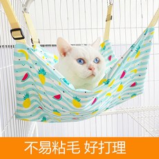 懸空貓窩 貓咪吊床 懸掛式 寵物吊床 貓床 寵物貓窩不粘毛易打理貓吊床掛窩寵物貓籠吊籃懸掛式貓窩貓秋韆貓咪吊床夏, 1個, 咖小熊【涼感布】,S-（35*35）（建議3斤內）, 咖小熊【涼感布】