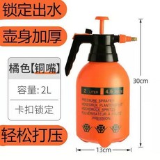 加厚高壓噴水壺 氣壓式 澆花 園藝 霧化細膩 一鍵噴水, 1個, 2陞可裝4斤水加厚高壓銅噴嘴,加厚壺體霧化細膩一鍵噴水, N/A