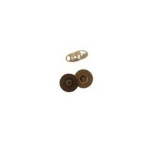 가방 의류 부자재 핀자석단추 14mm, Antique Gold(엔틱골드), 10개