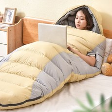 캠핑침낭 야외 등산 침낭 겨울 페더다운침낭 휴대용 사계절침낭, 2300g, 4개