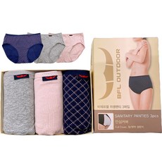 인유어스 버팔로 생리팬티 위생팬티 샘방지 안심팬티 3종 세트 02 90~105호