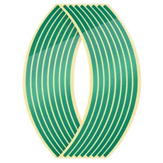 휠스티커 반사 림 스트라이프 자전거 오토바이 혼다 가와사키 Z750 For YAMAHA MT07 R1, 01 Green