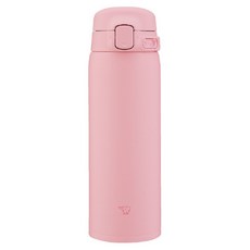 ZOJIRUSHI 象印 不鏽鋼馬克保溫瓶 SU-BA48 PM, 1個, 花漾粉