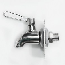 NHB 워터저그 스테인레스 수도꼭지 스텐리 워터저그 호환, 1개, 10L, 실버