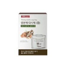 요리를그리다 친환경 다시백 M, 중(M), 70개입, 2개