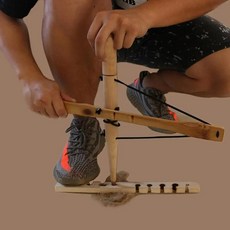 나무 드릴링 만들기 도구 야외 생존 연습 훈련 교육을위한 마찰 스타터, 선택: 기본, 1개