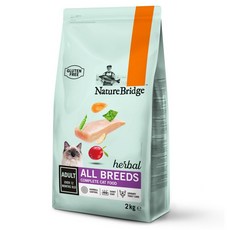 NatureBridge 自然主義 成貓 草本貓糧 2kg / 4kg 無麩質 雞肉+胡蘿蔔+黨參, 1個