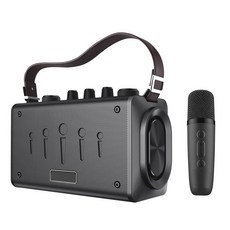 大聲公 巧將型重低音無線式多功能行動音箱/喇叭(單手持麥克風組) 藍牙喇叭/行動KTV/廣場音響/教學擴音機