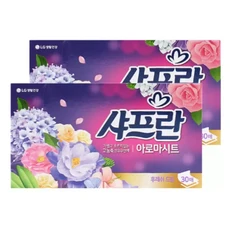 샤프란아로마시트 샤프란섬유유연제 후레쉬드림 30매 2개, 1개