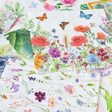 [릴리몰리] 꽃 냅킨 아트 재료 공예 종이 diy 만들기, 1세트, 20개, C02
