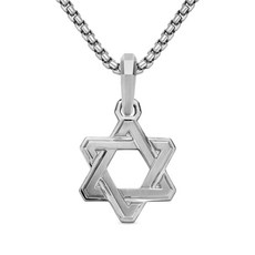 데이비드율만 데코 스타 오브 데이비드 스털링 실버 펜던트 24mm