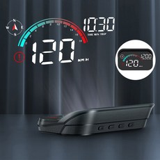 RYZO M22 차량용 hud 헤드업 디스플레이 6모드 GPS 속도 주행거리 표시 자동감광 과속경고, 1개, 차량 공용