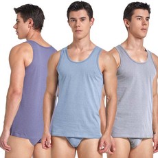 하누리 브리드 순면 부드러운 남성 민소매 런닝 팬티 6매 세트 런닝+브리프