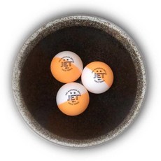 【雙兵桌球】JET 二星雙色練習球 新塑料ABS 40 訓練隊專用球, 48粒, 黃/白, 1個裝