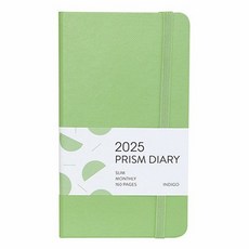 [인디고] 2025 프리즘 슬림 먼슬리 다이어리 (날짜형 수첩형 월간) - 그린티, 상품명, 편집부, 주식회사 인디고
