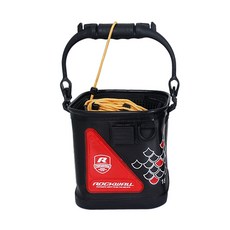 Rockwall 折疊式EVA水桶繩子包含重量中心內置水桶 迷你生活桶, 黑色的