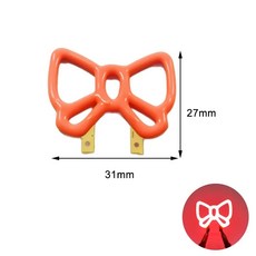 만화 모양 램프 조각 장식용 컬러 칩 광원 축제 스팟 생일 파티, 1개, 4. Bowknot
