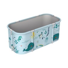 摺疊泡澡桶 儲水桶 沐浴桶 澡盆, 海底世界, 1個