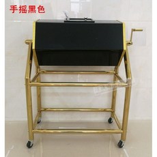 대형 제비뽑기 추첨함 회전형 응모함 투명 박스 행사장 경품 모금함, 블랙+손잡이 (회전가능), 1개