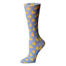 Cutieful 압박 양말 니트 와이드 카프 10-18mm/HG 코기스 원사이즈, 고무 오리