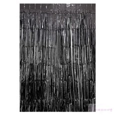 미래템 반짝이 파티커튼 블랙 파티용커튼