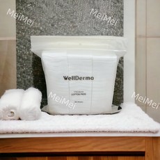 WellDerma 夢蝸 純棉化妝棉 165片, 1個