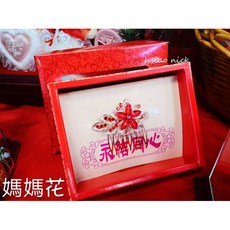 精緻珠寶頭花 媽媽禮 結婚用品 珠寶花頭飾 新娘頭花 媽媽花, 1個, Red
