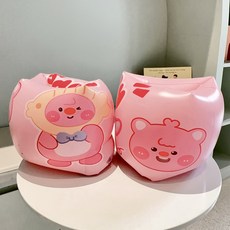 성인용 수영 연습 부력 보조 팔튜브 여름 물놀이 장비 안전 수상 레저용품, 핑크 롤러형 15~80kg, 1개